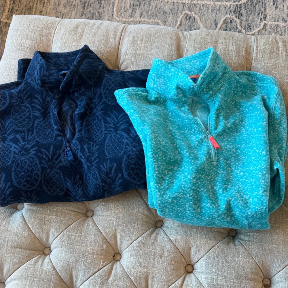 2 Chubbies Men’s FLEECE Navy and Teal Fleece Pullovers - Picture 3 of 3
